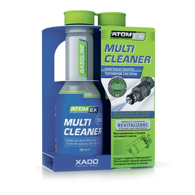 XADO AtomEx Multi Cleaner Gasoline 250ml – Fuel System & Injector Cleaner with Revitalizant®