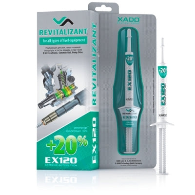 XADO EX120 Fuel Equipment Revitalizant 8ml – Fuel Pump & Injector Repair for Gas & Diesel Engines